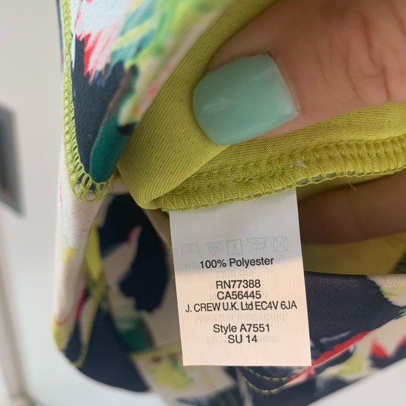 J. Crew Sleeveless Scuba Floral Dress NWOT - Picture 7 of 8